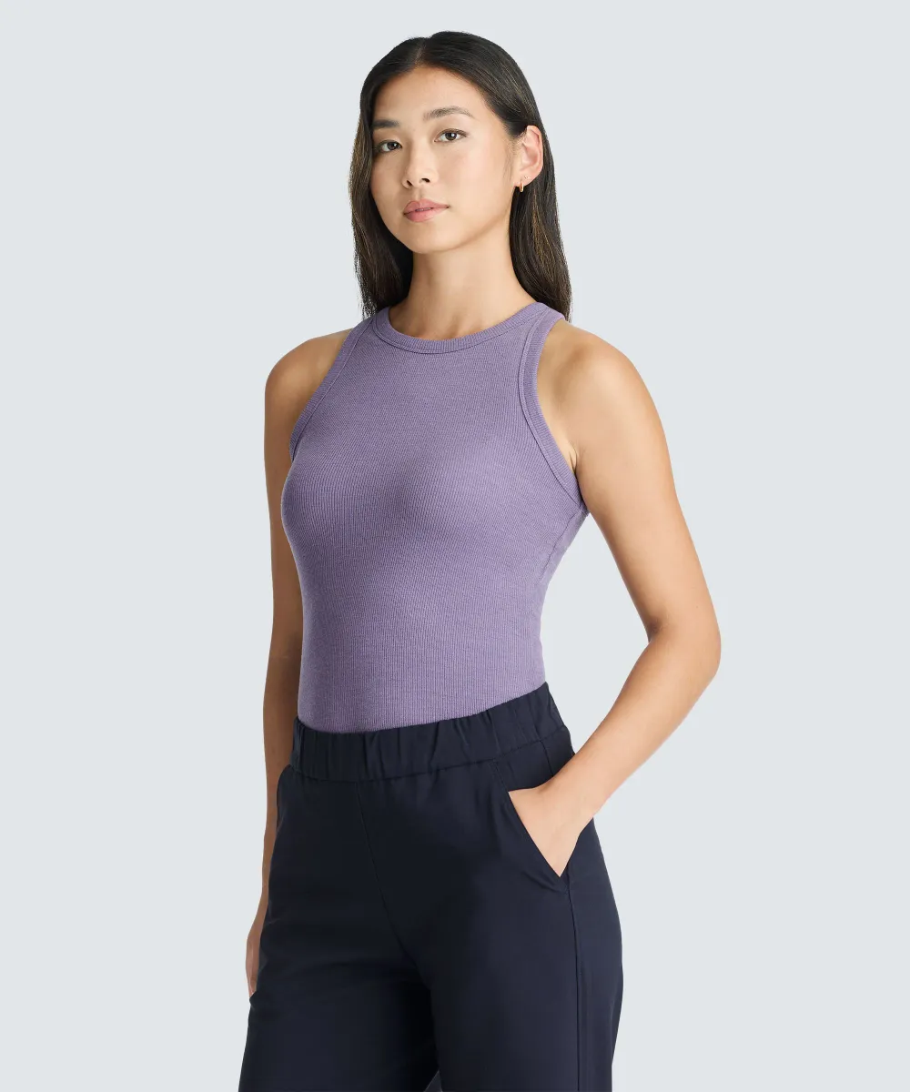 Women's Merino Rib Racer Tank 44