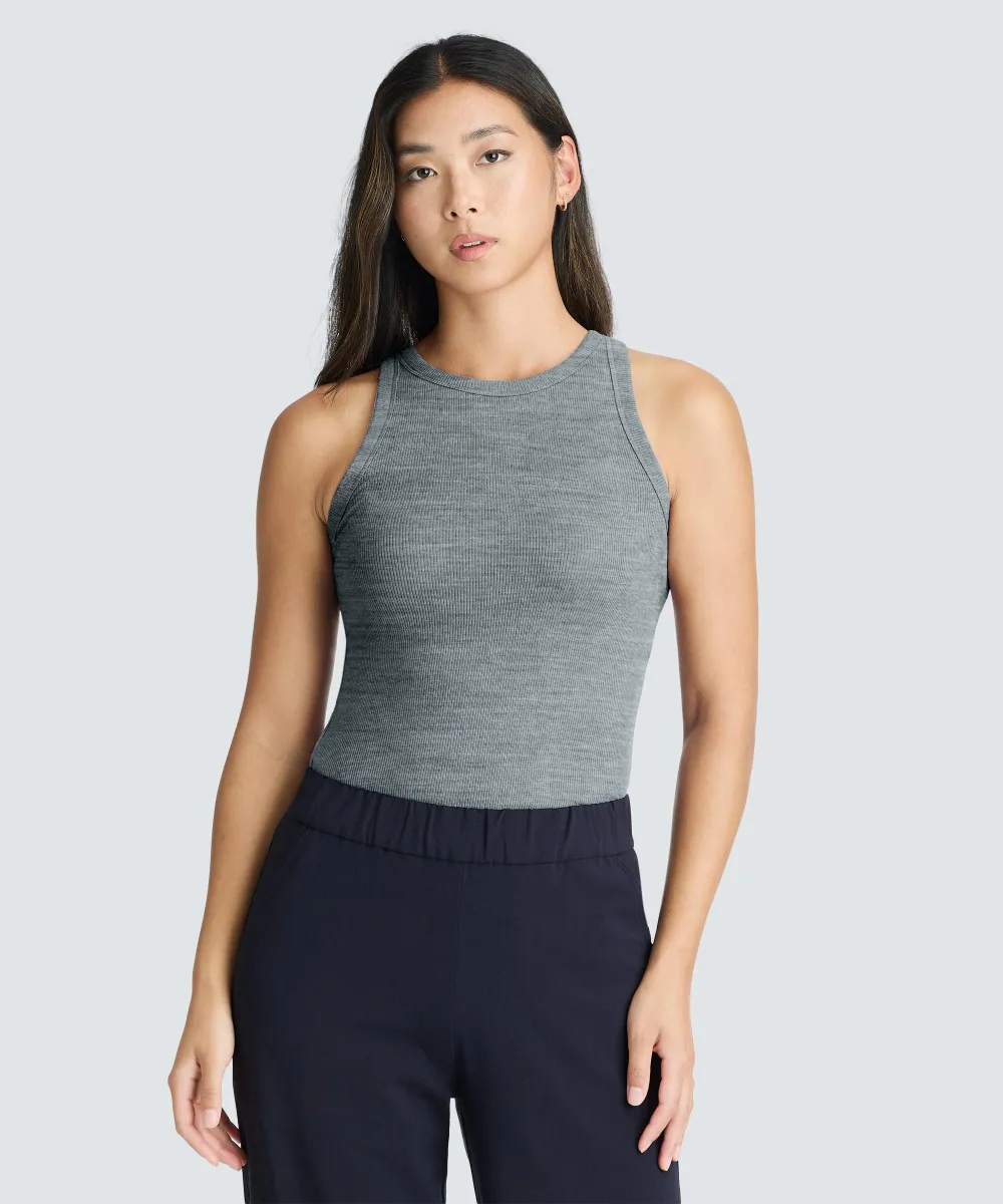 Women's Merino Rib Racer Tank 6