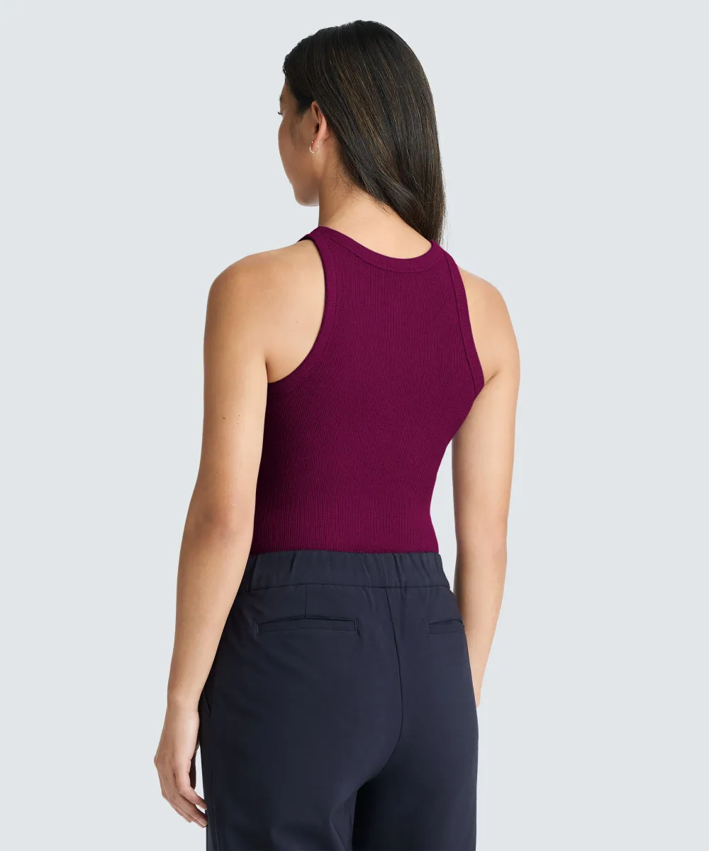 Women's Merino Rib Racer Tank 52
