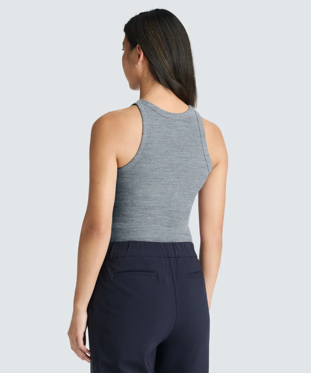 Women's Merino Rib Racer Tank 10