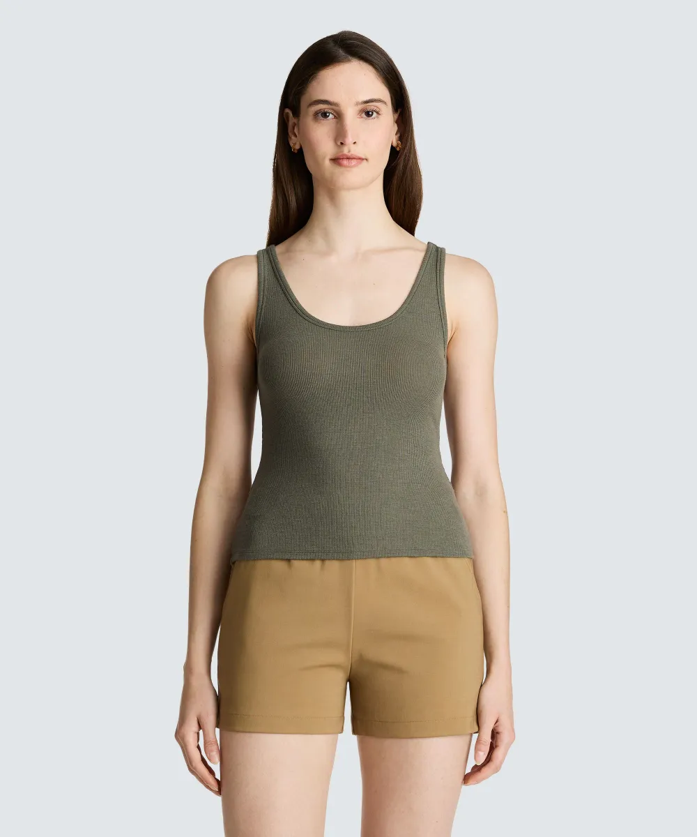 Women's Merino Rib Scoop Neck Tank 11