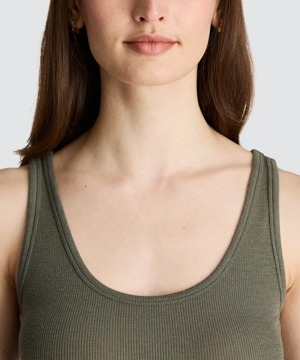 Women's Merino Rib Scoop Neck Tank 13
