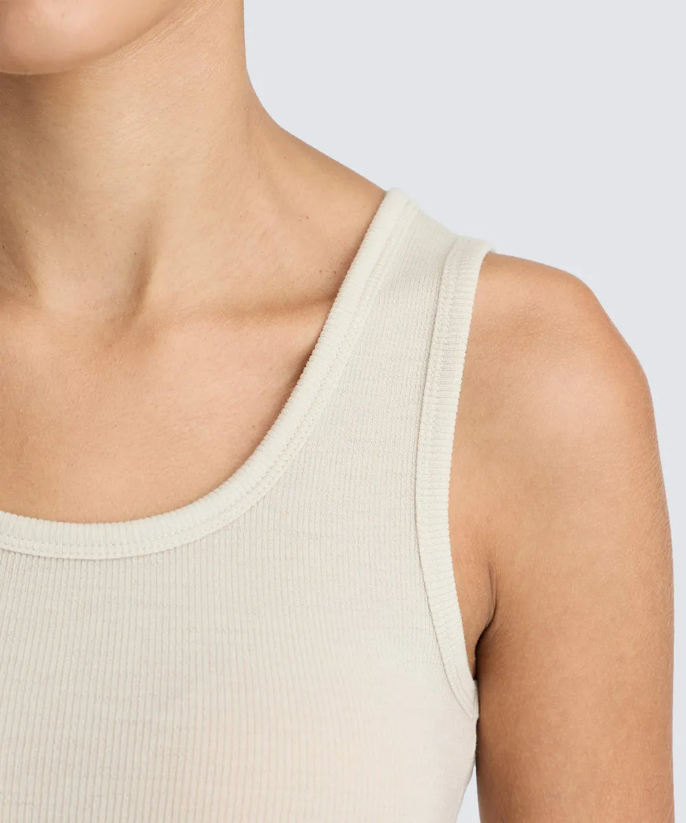 Women's Merino Rib Scoop Neck Tank 25