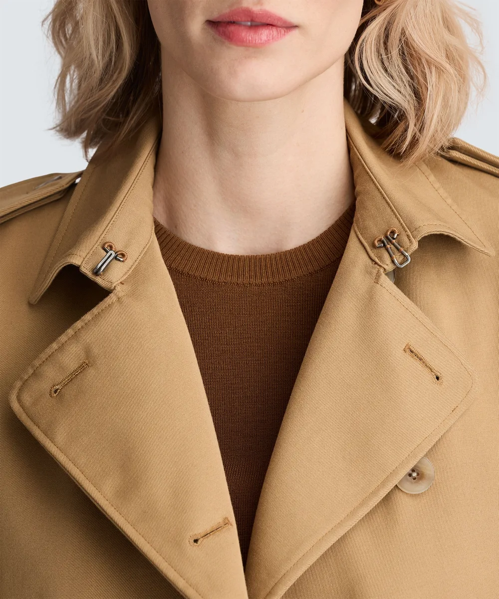 Women's Merino Short Trench Coat 2