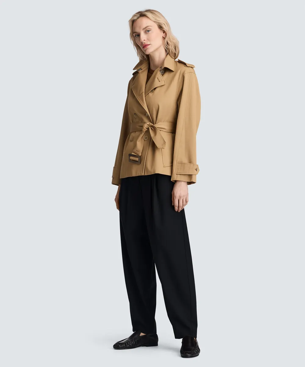 Women's Merino Short Trench Coat 3