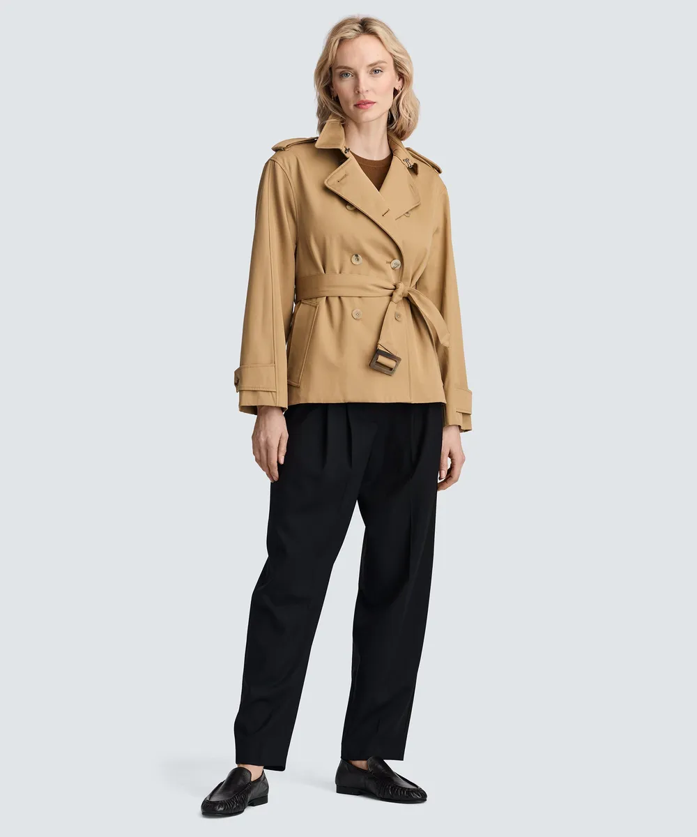 Women's Merino Short Trench Coat 4