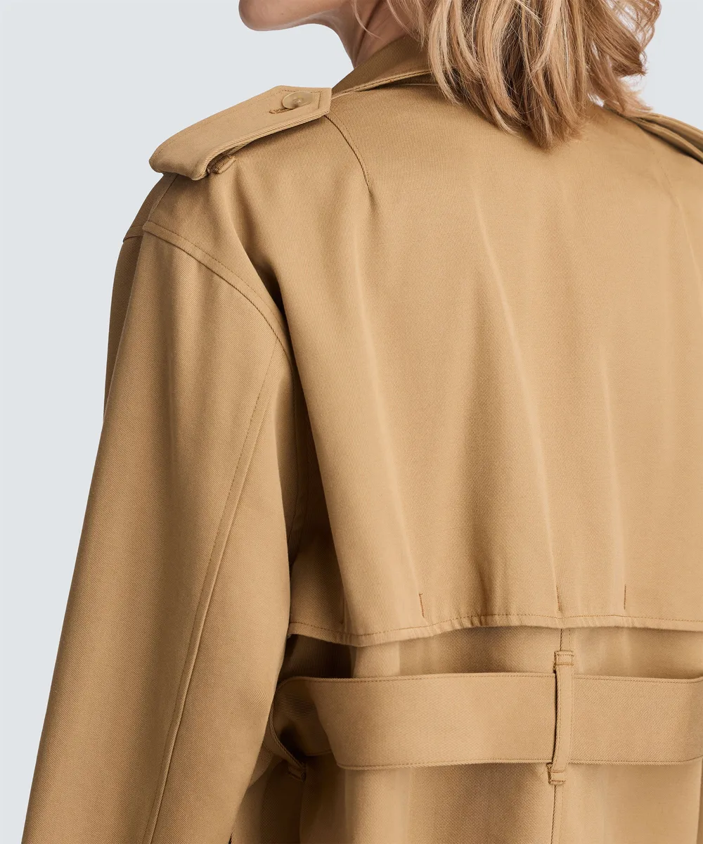 Women's Merino Short Trench Coat 6