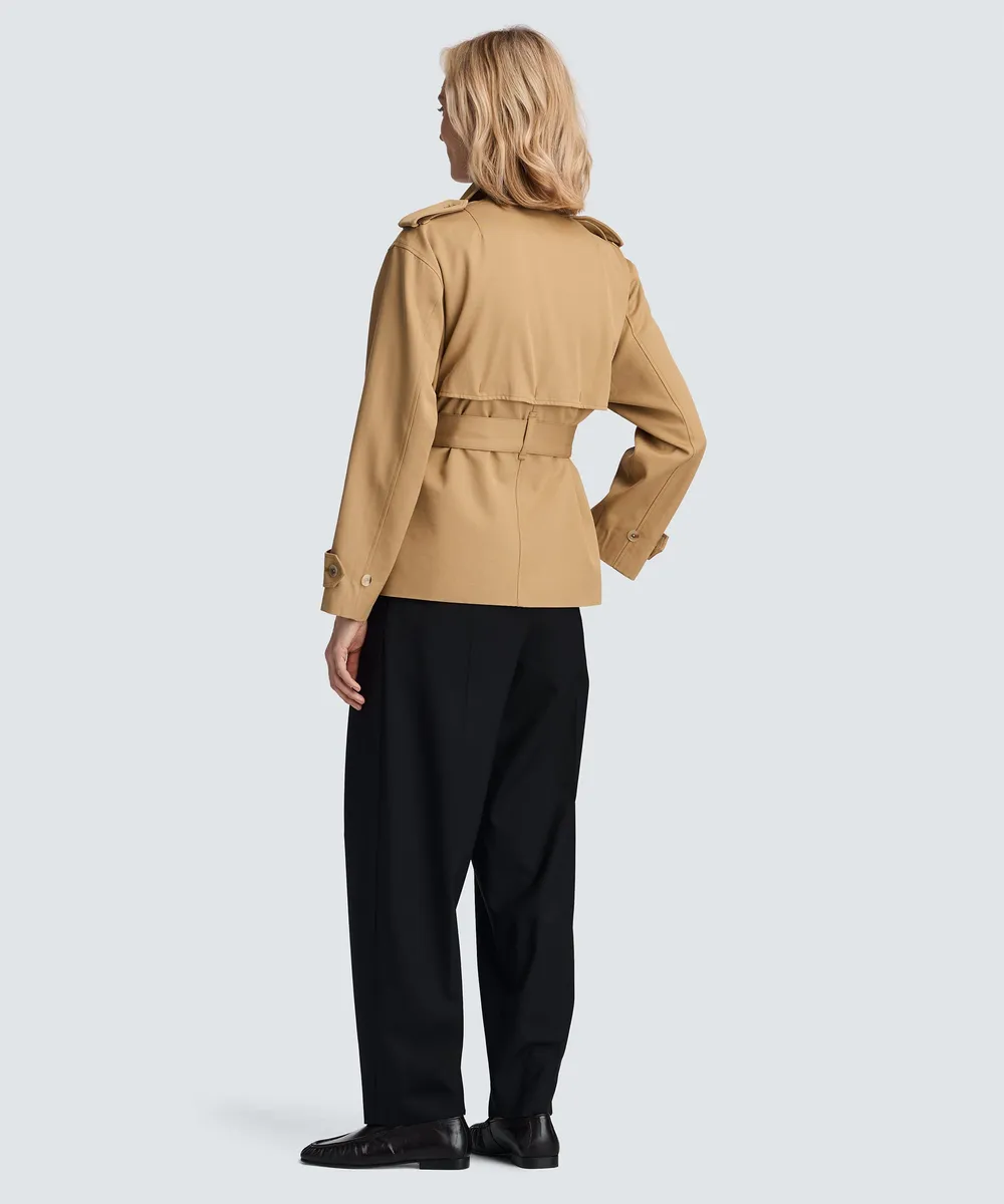 Women's Merino Short Trench Coat 7