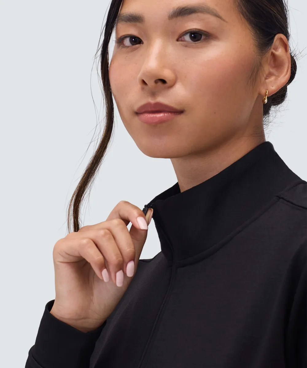 Women's Merino Transit Quarter Zip 2