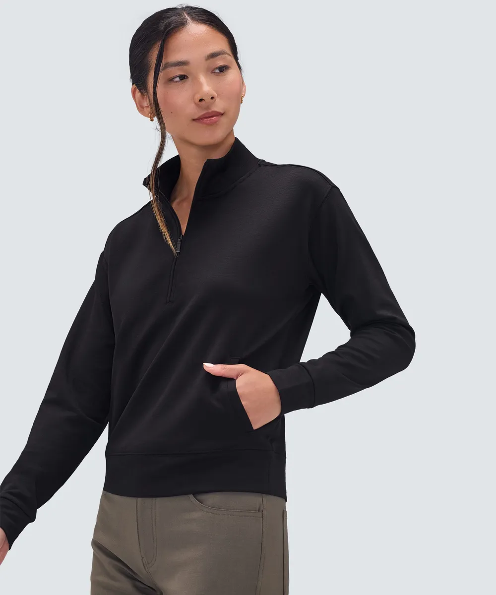 Women's Merino Transit Quarter Zip 4