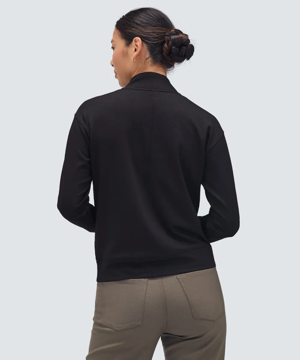 Women's Merino Transit Quarter Zip 5