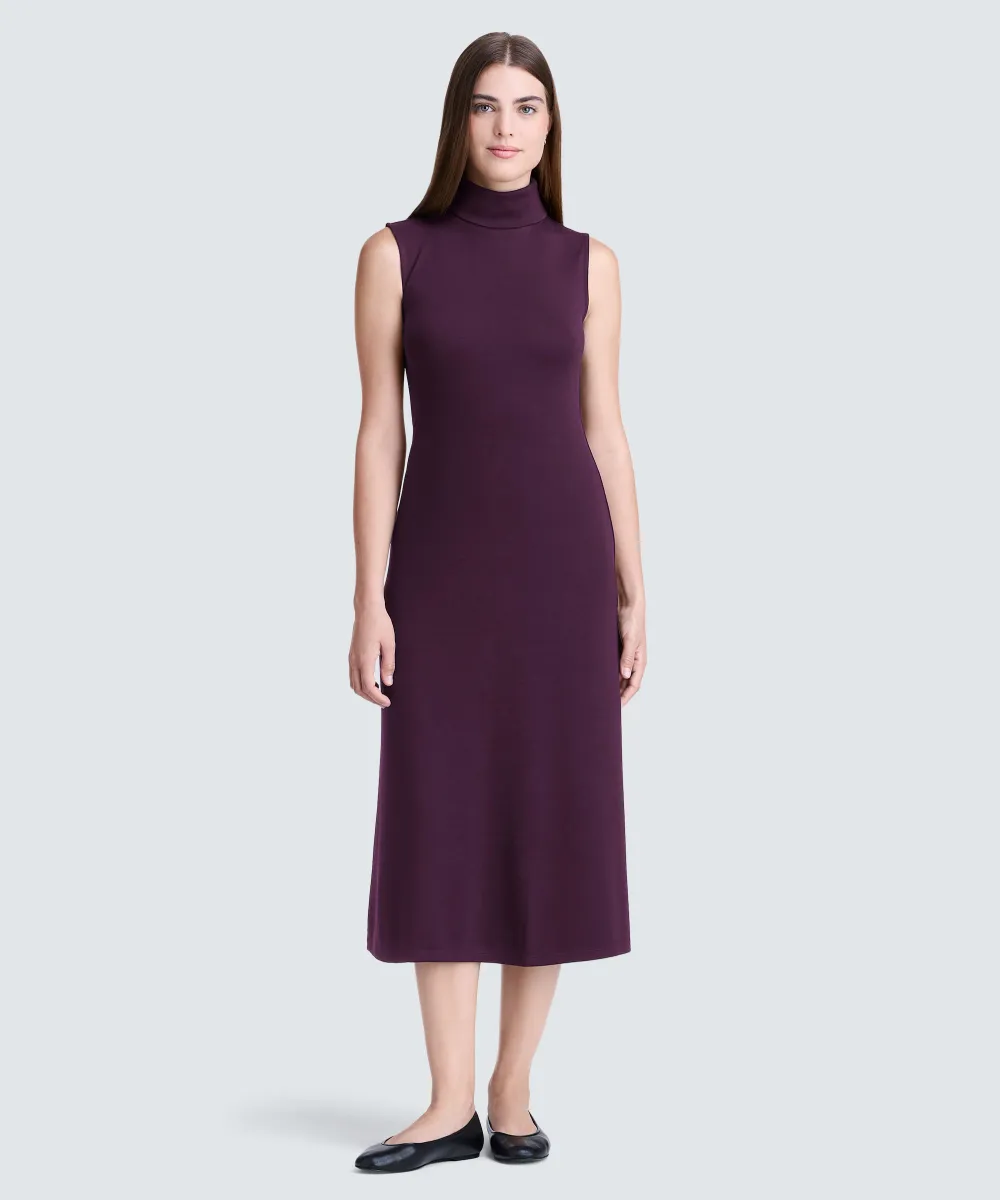 Women's Merino Turtleneck Dress 2