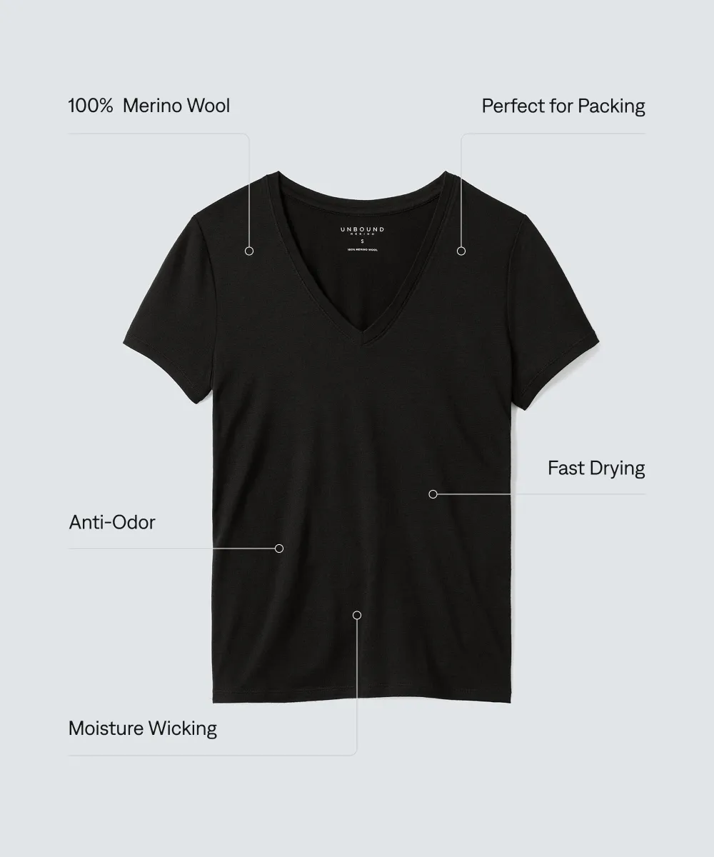 Women's Merino V-Neck T-Shirt 107