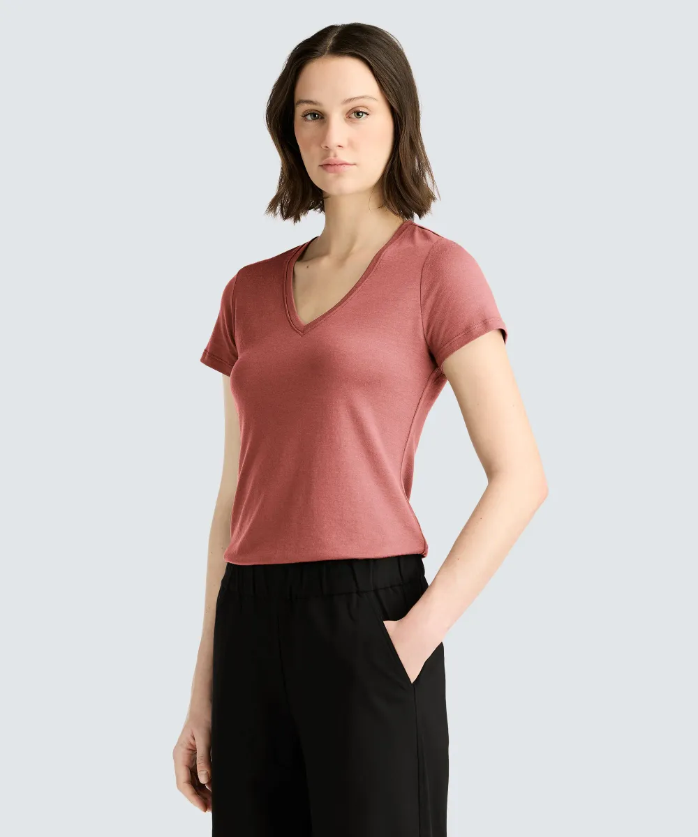 Women's Merino V-Neck T-Shirt 38