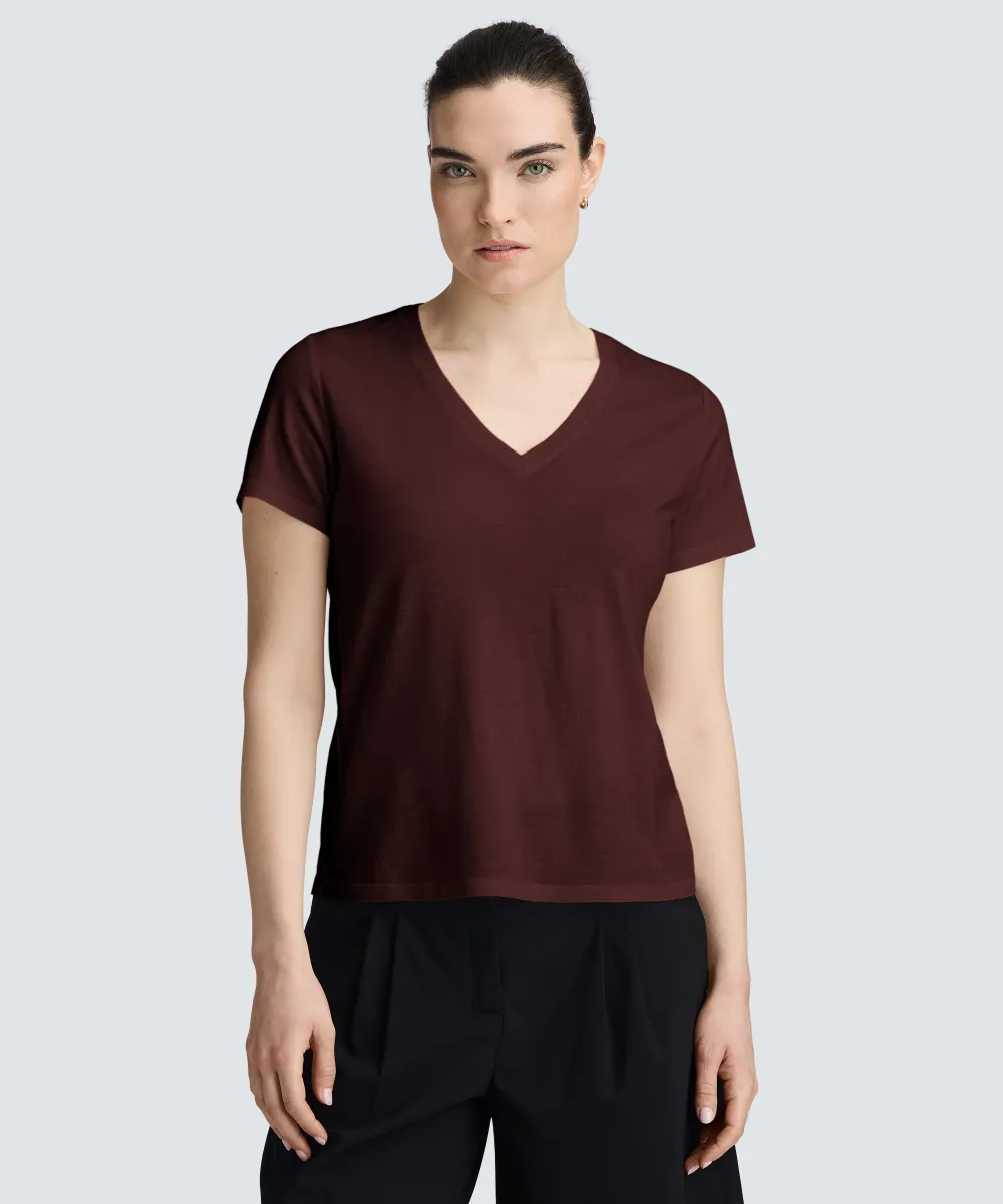 Women's Merino V-Neck T-Shirt 58