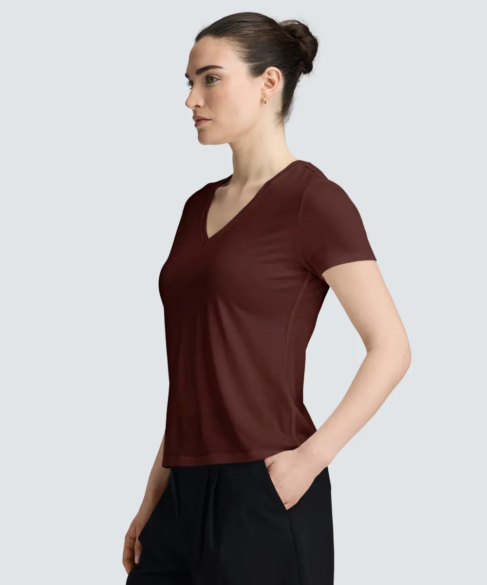 Women's Merino V-Neck T-Shirt 60