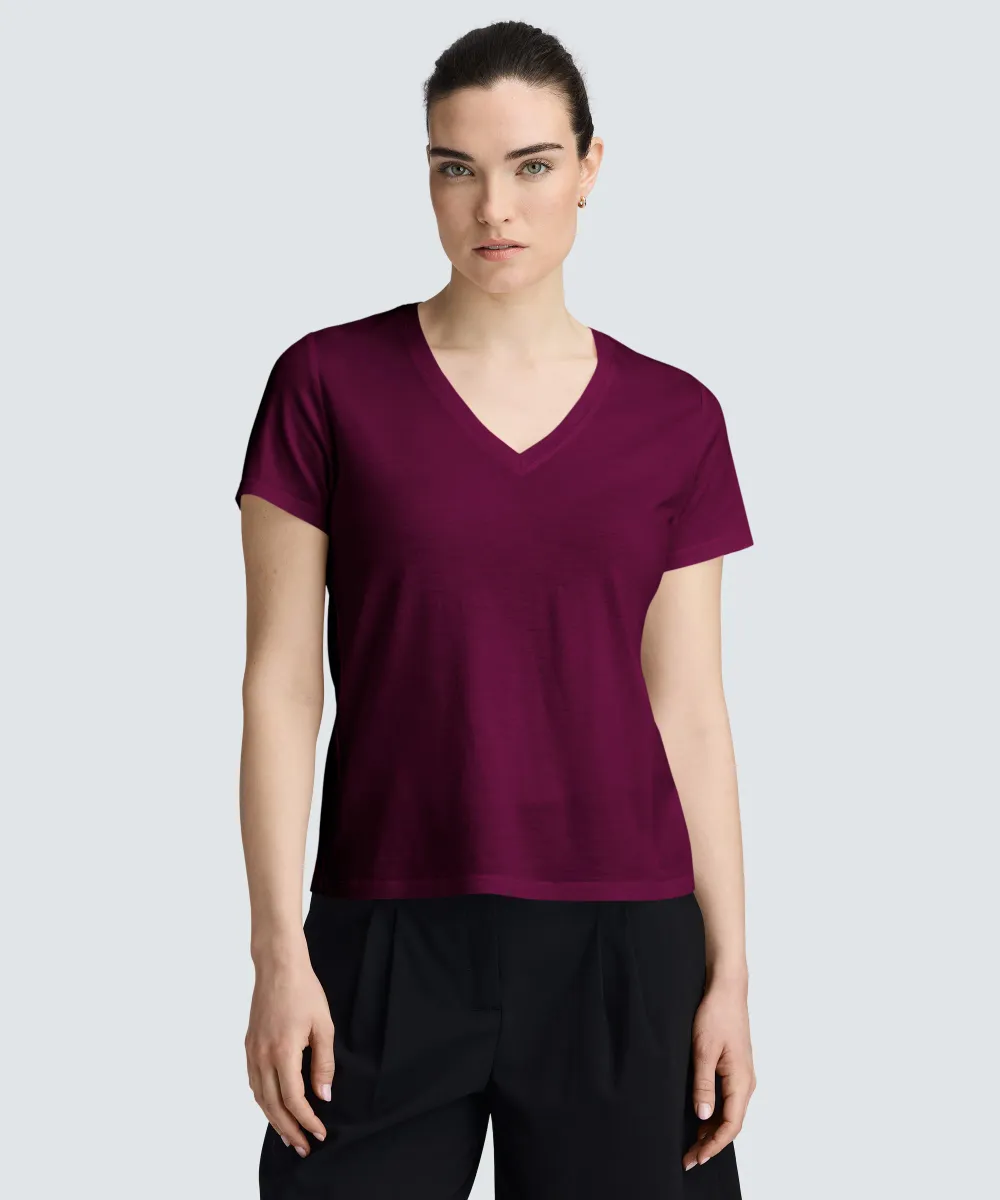 Women's Merino V-Neck T-Shirt 64