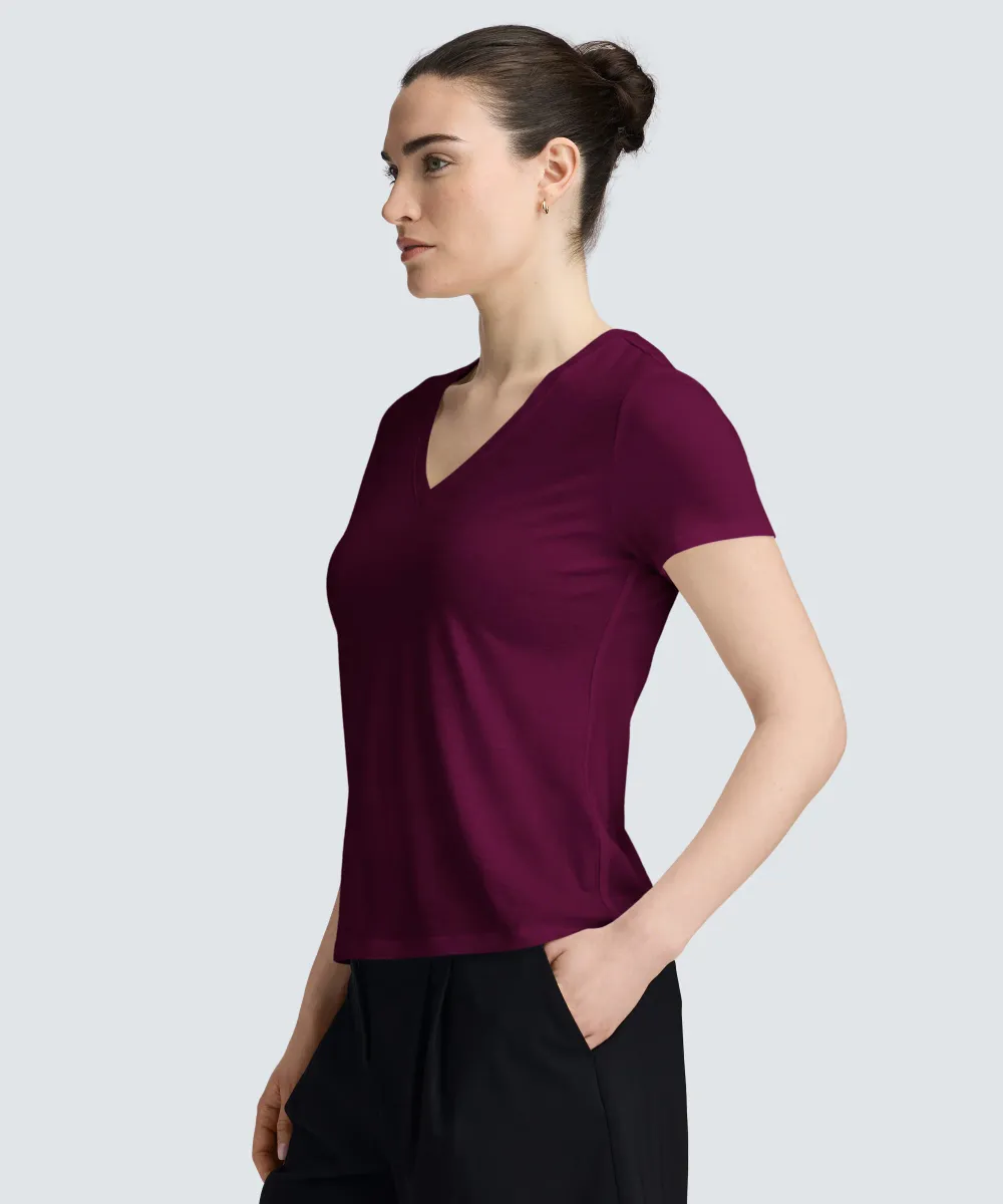 Women's Merino V-Neck T-Shirt 66