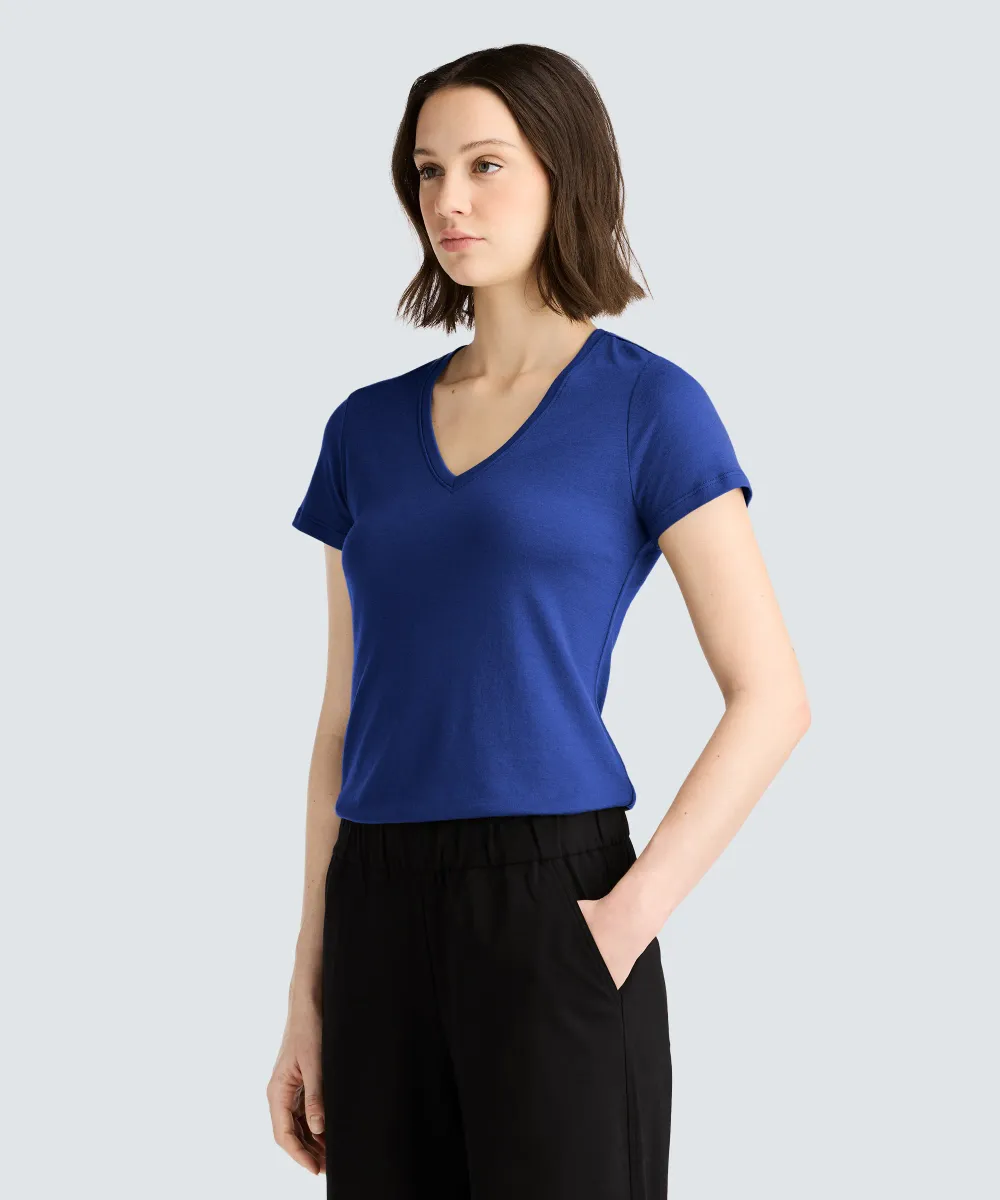Women's Merino V-Neck T-Shirt 80