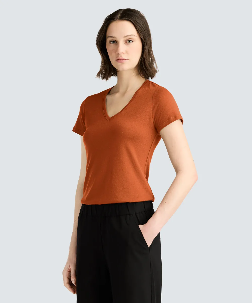 Women's Merino V-Neck T-Shirt 90