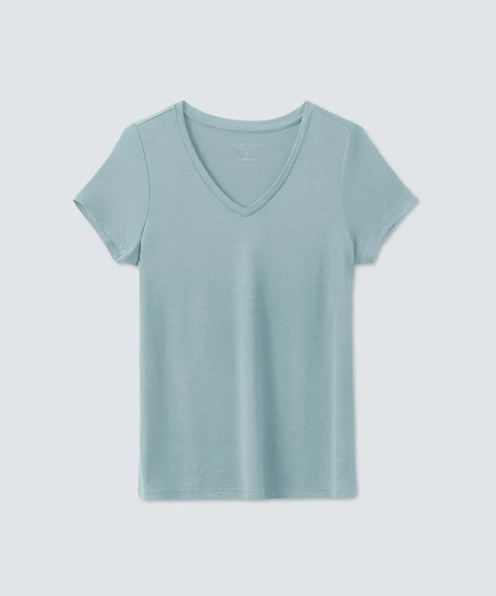 Women's Merino V-Neck T-Shirt 100