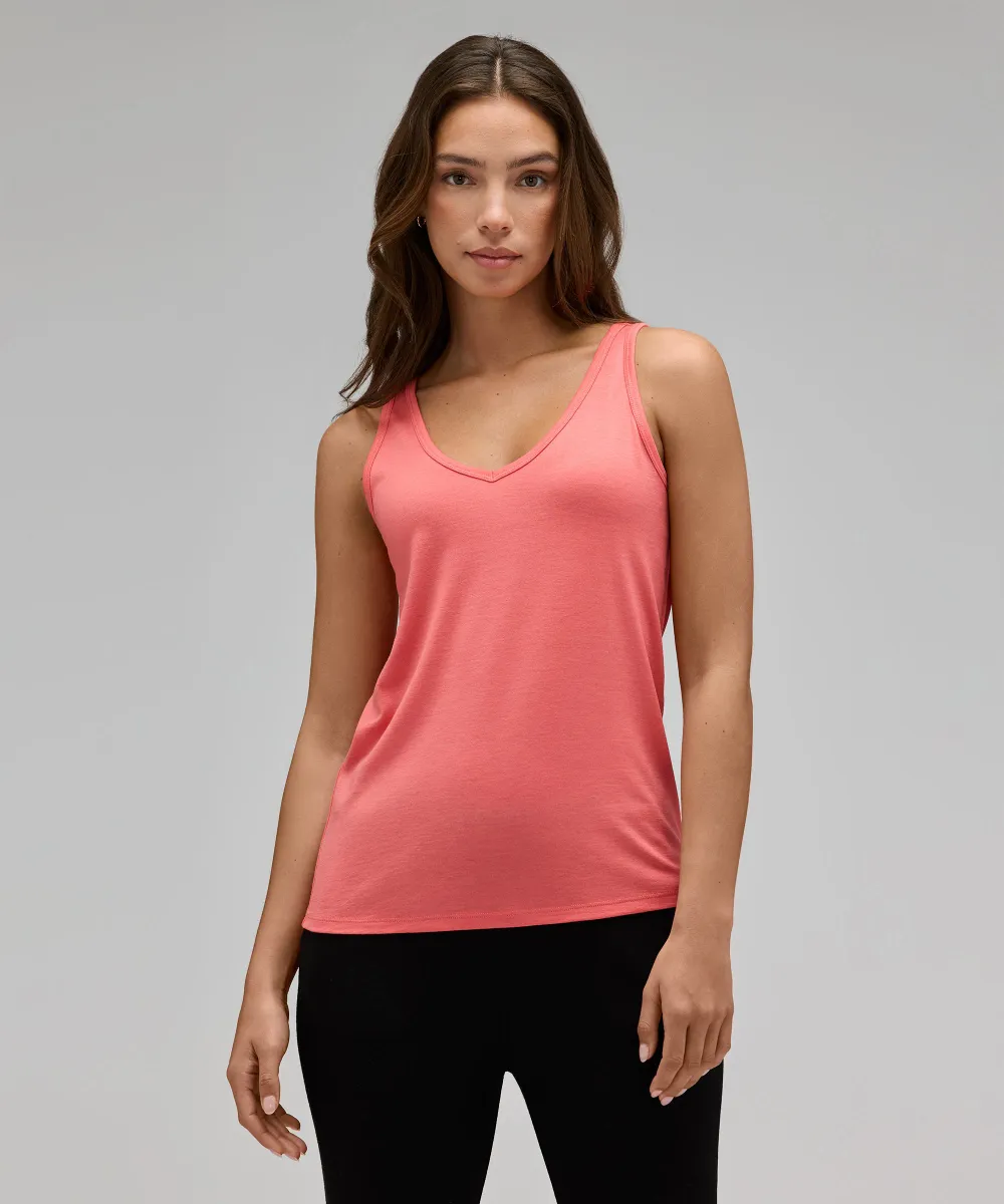 Women's Relaxed Merino V-Neck Tank 11