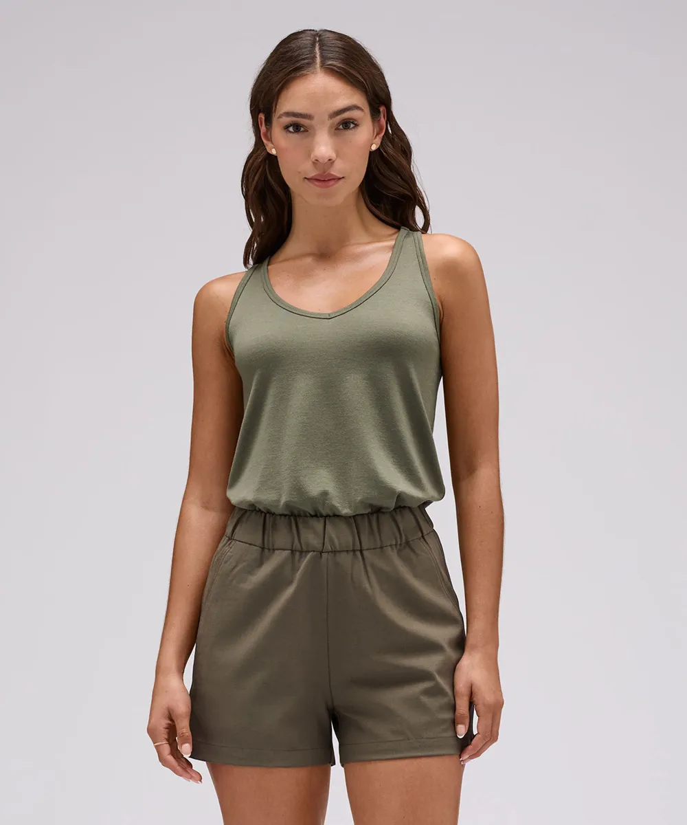 Women's Relaxed Merino V-Neck Tank 17