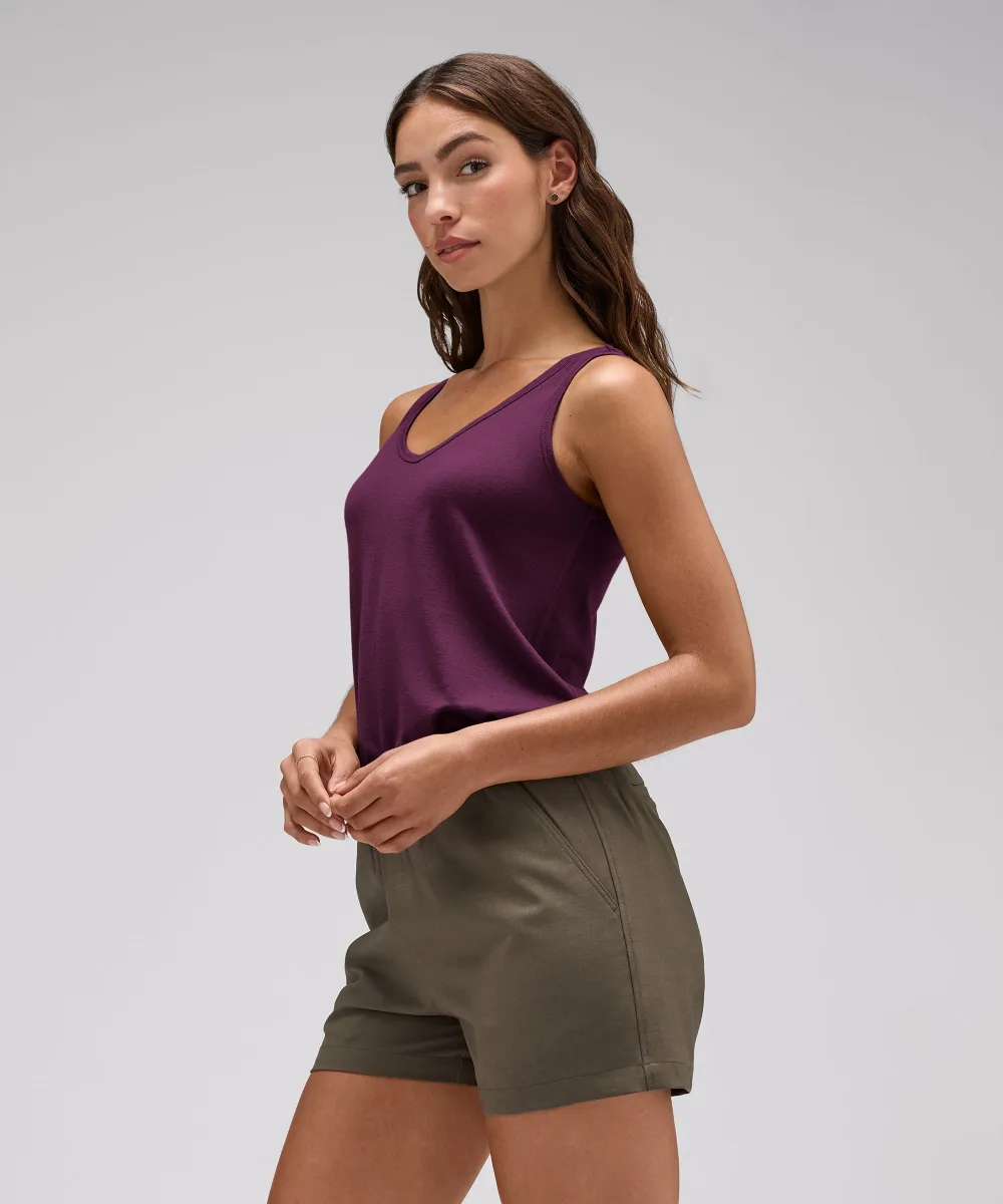 Women's Relaxed Merino V-Neck Tank 23