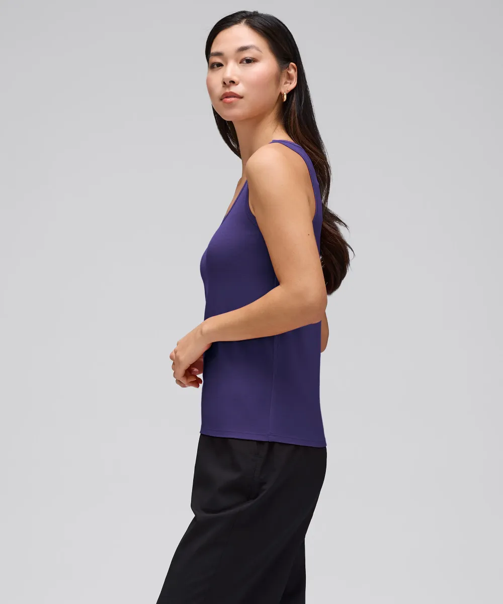 Women's Relaxed Merino V-Neck Tank 37