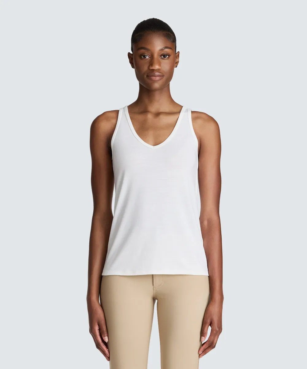 Women's Relaxed Merino V-Neck Tank 6