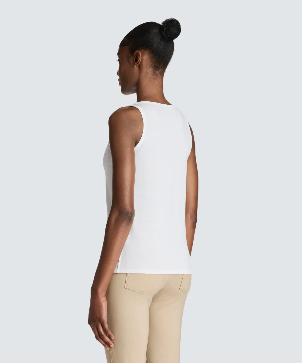 Women's Relaxed Merino V-Neck Tank 9