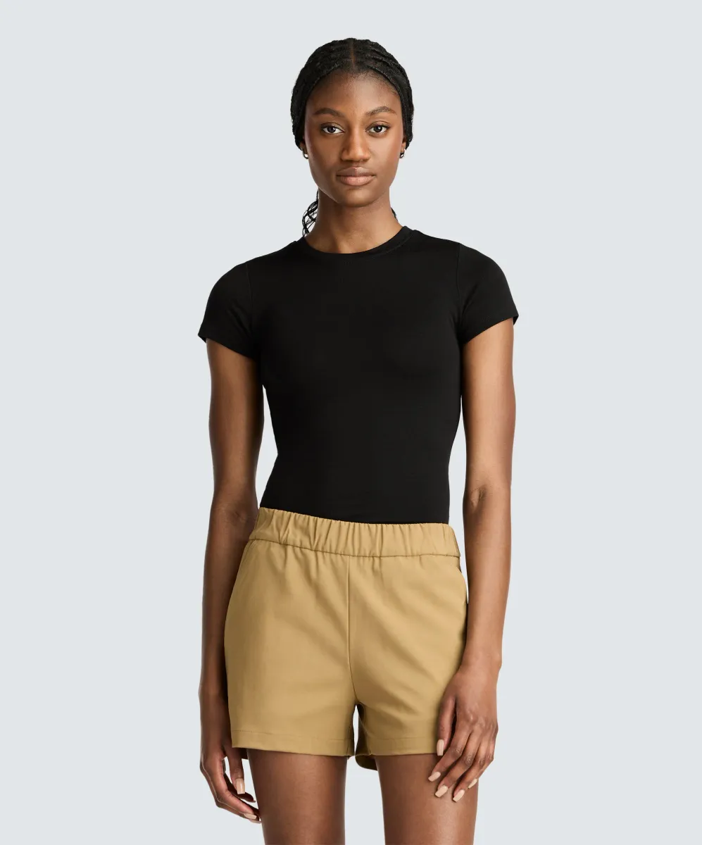 Women's Slim Merino Crew Neck T-Shirt