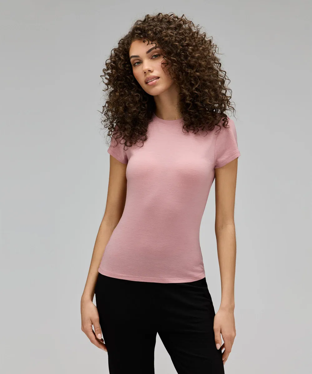 Women's Slim Merino Crew Neck T-Shirt 11