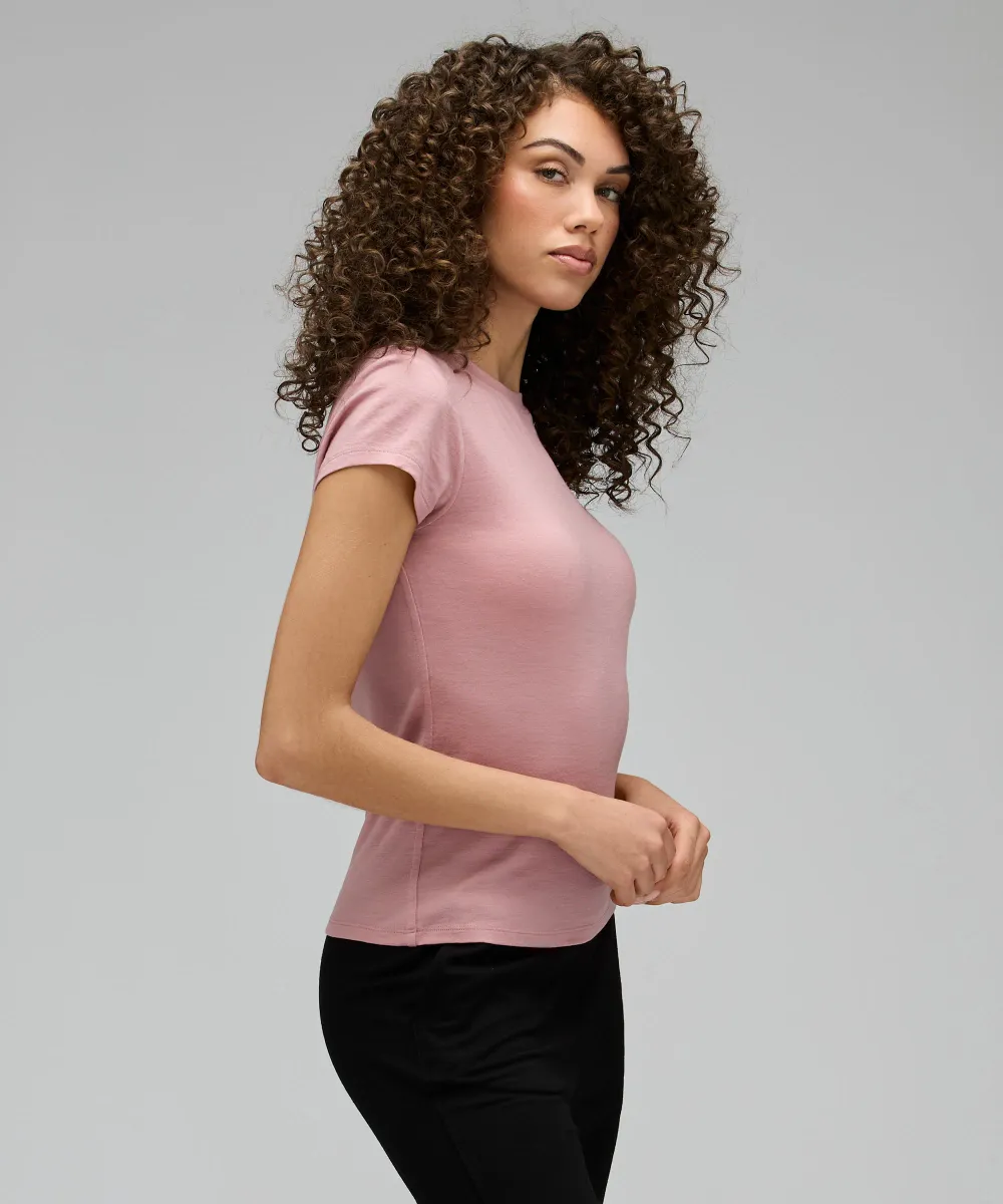Women's Slim Merino Crew Neck T-Shirt 12