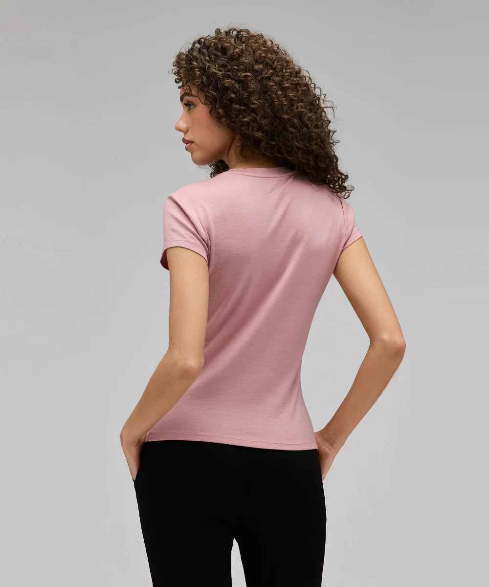 Women's Slim Merino Crew Neck T-Shirt 15