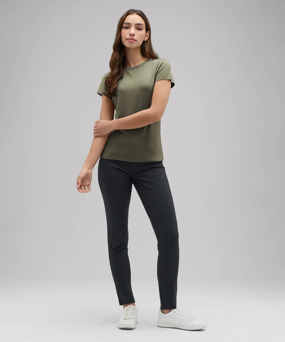 Women's Slim Merino Crew Neck T-Shirt 18