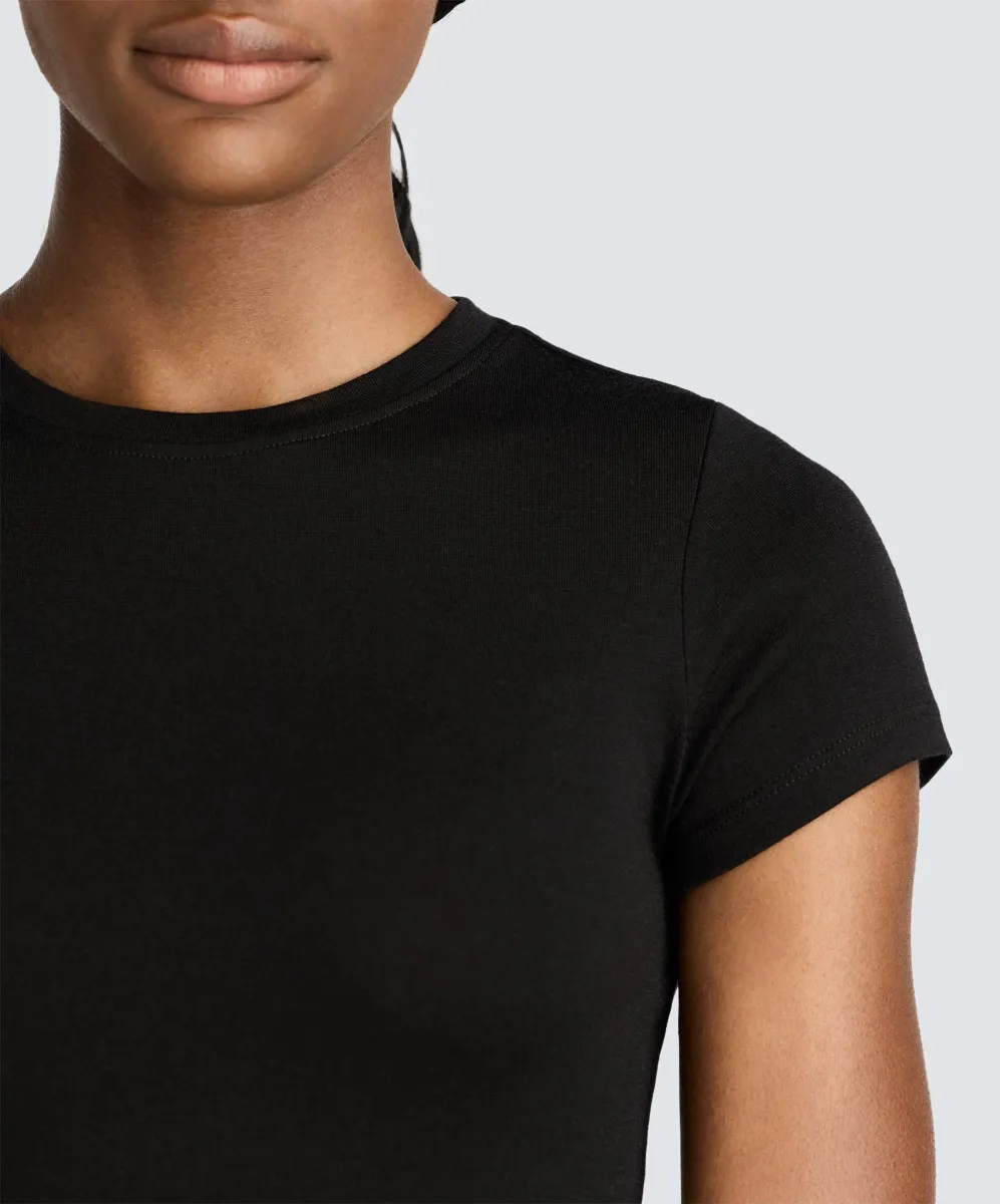 Women's Slim Merino Crew Neck T-Shirt 3