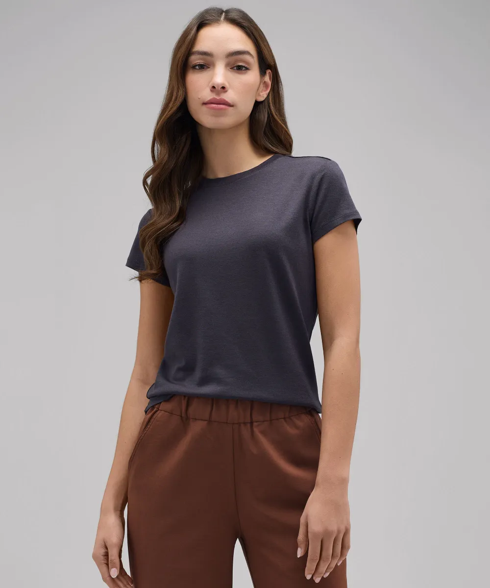 Women's Slim Merino Crew Neck T-Shirt 22