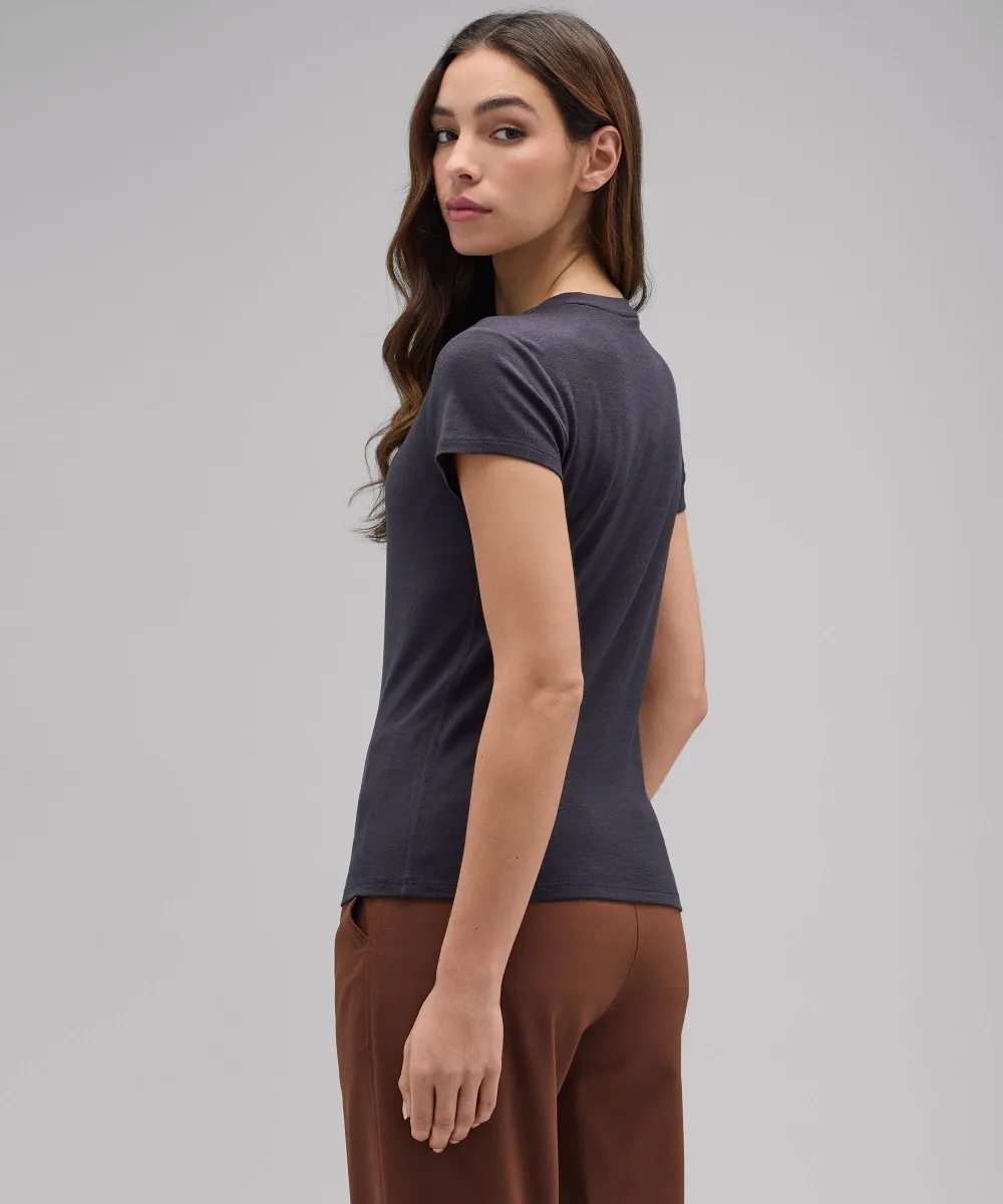 Women's Slim Merino Crew Neck T-Shirt 24