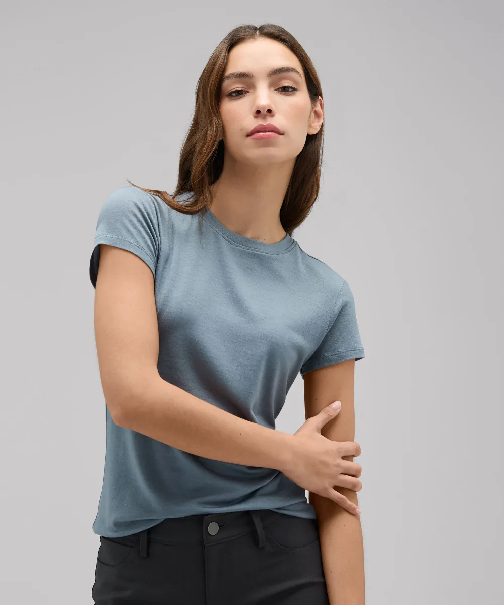 Women's Slim Merino Crew Neck T-Shirt 28