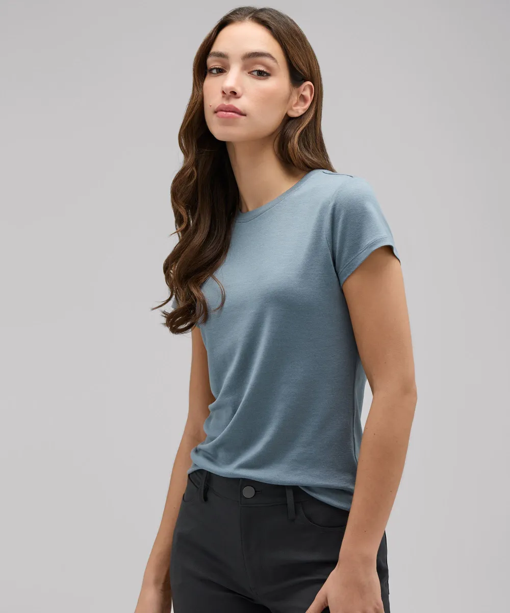 Women's Slim Merino Crew Neck T-Shirt 30