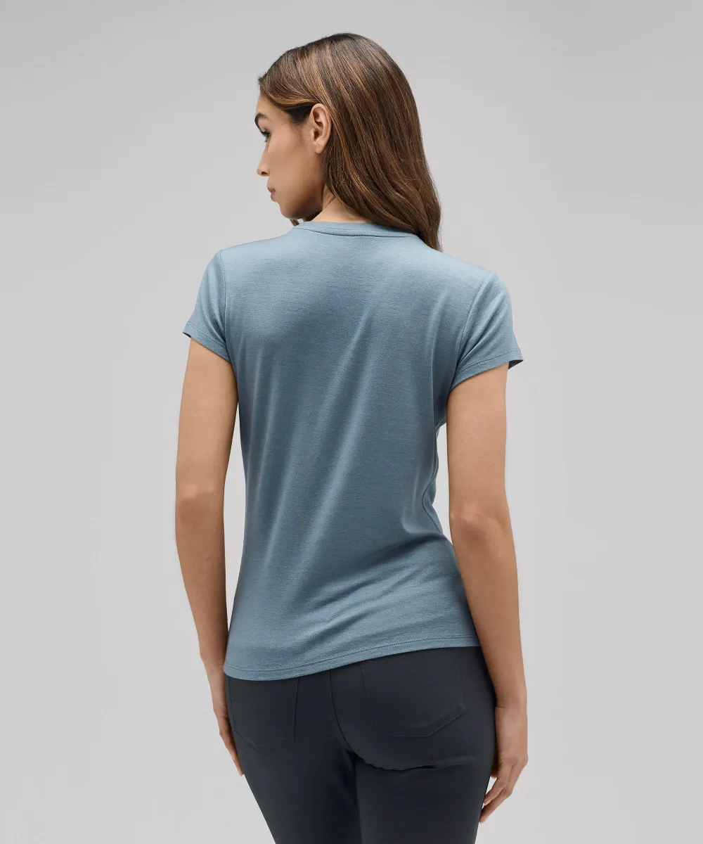 Women's Slim Merino Crew Neck T-Shirt 31