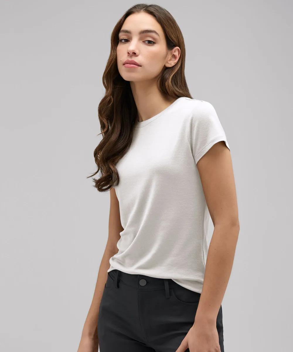 Women's Slim Merino Crew Neck T-Shirt 38