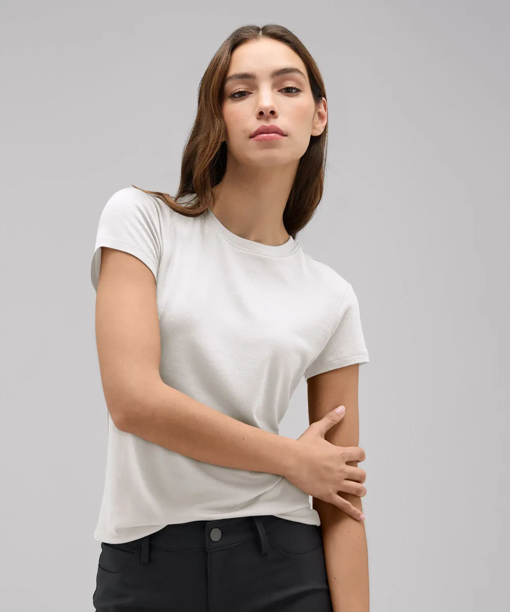 Women's Slim Merino Crew Neck T-Shirt 40