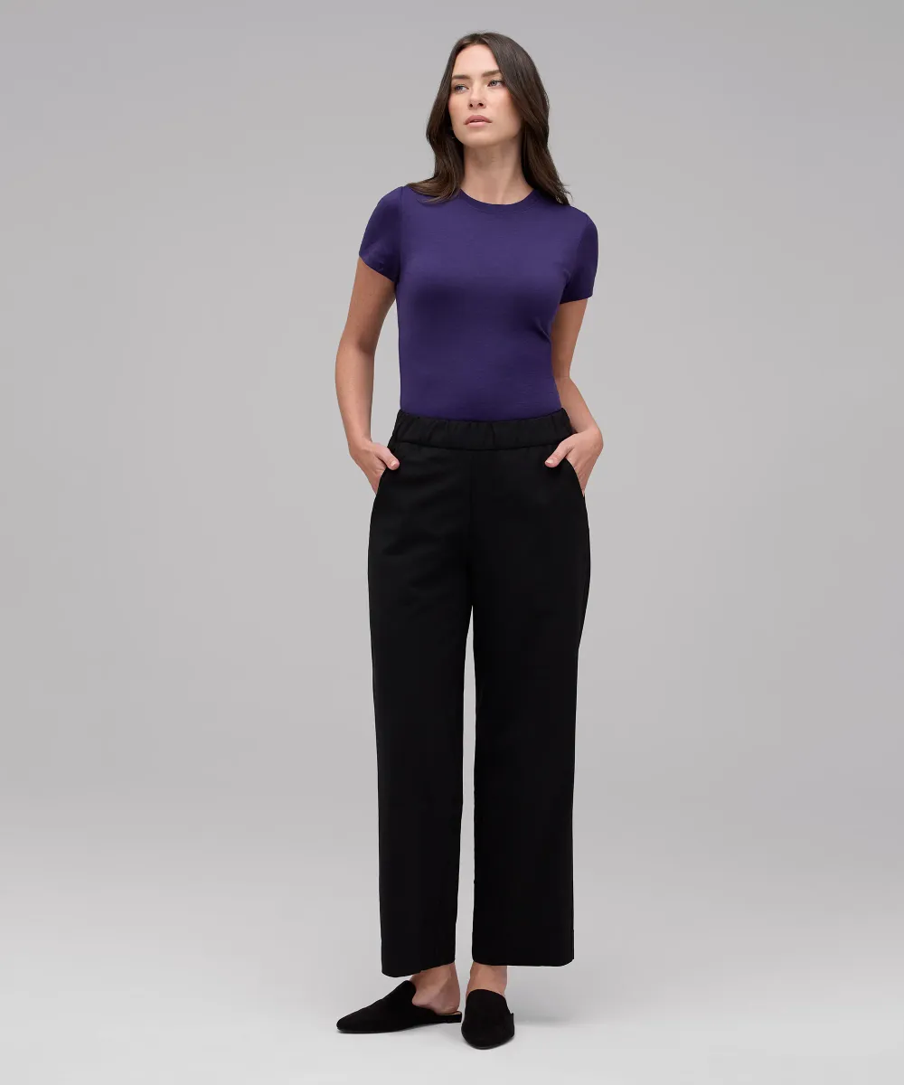 Women's Slim Merino Crew Neck T-Shirt 44