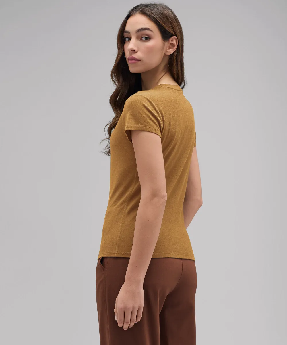 Women's Slim Merino Crew Neck T-Shirt 51