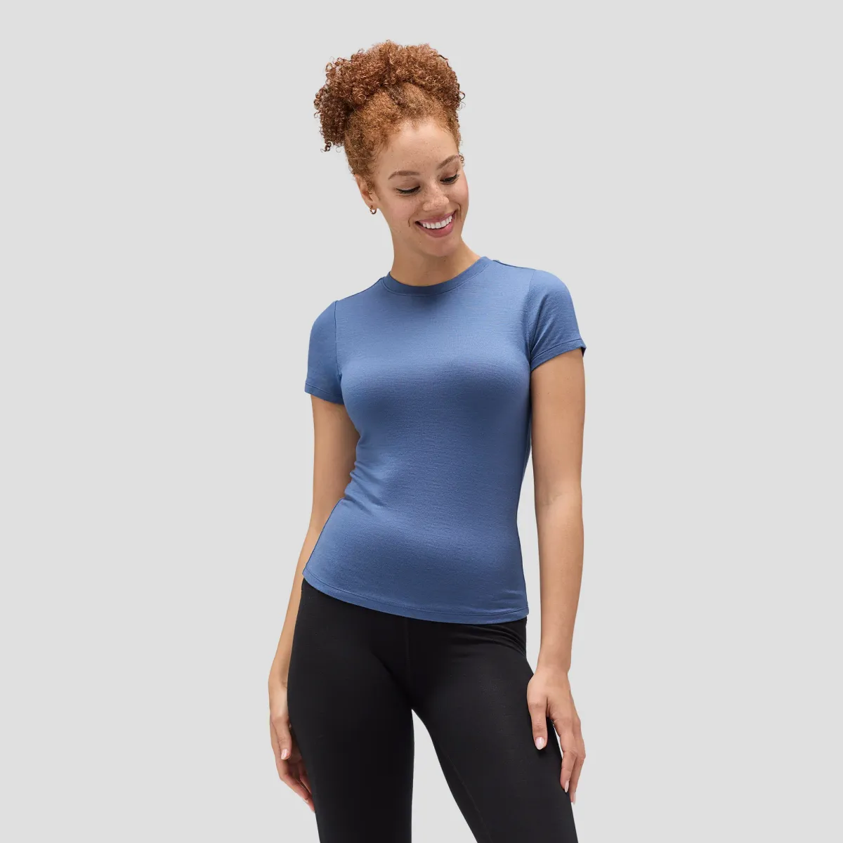 Women's Slim Merino Crew Neck T-Shirt 8