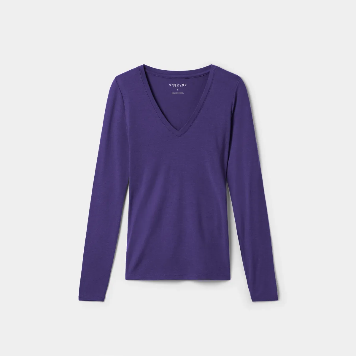 Women's Slim Merino Long Sleeve V-Neck 15