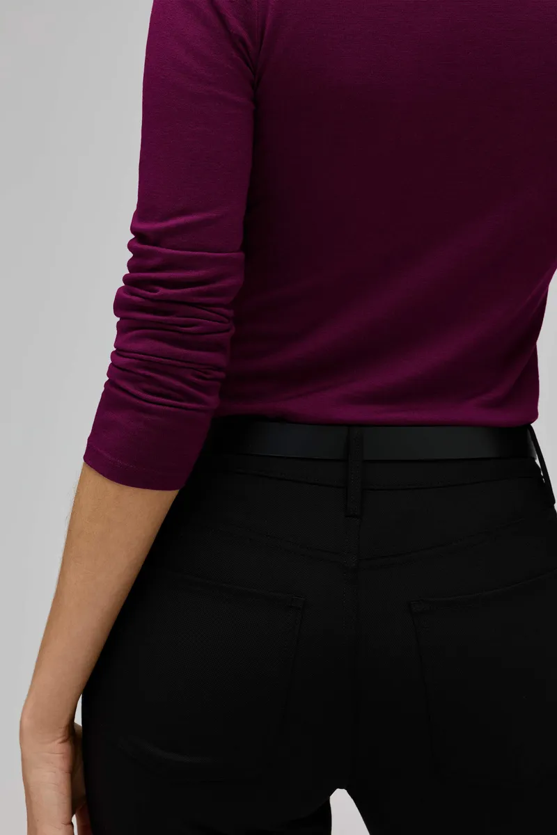 Women's Slim Merino Long Sleeve V-Neck 32