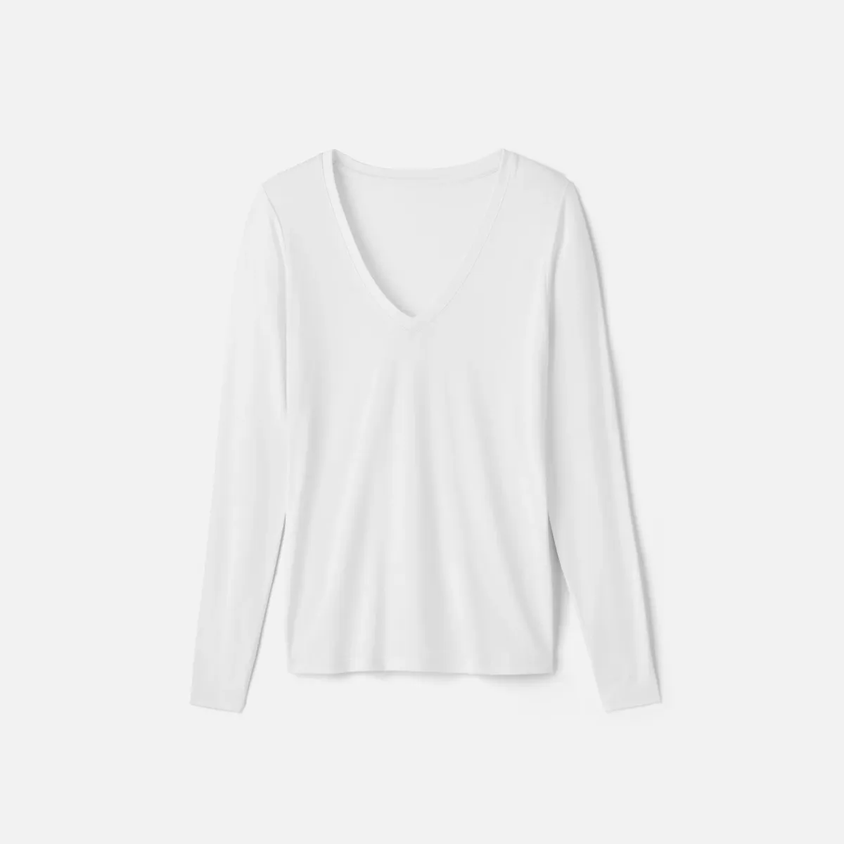 Women's Slim Merino Long Sleeve V-Neck 10